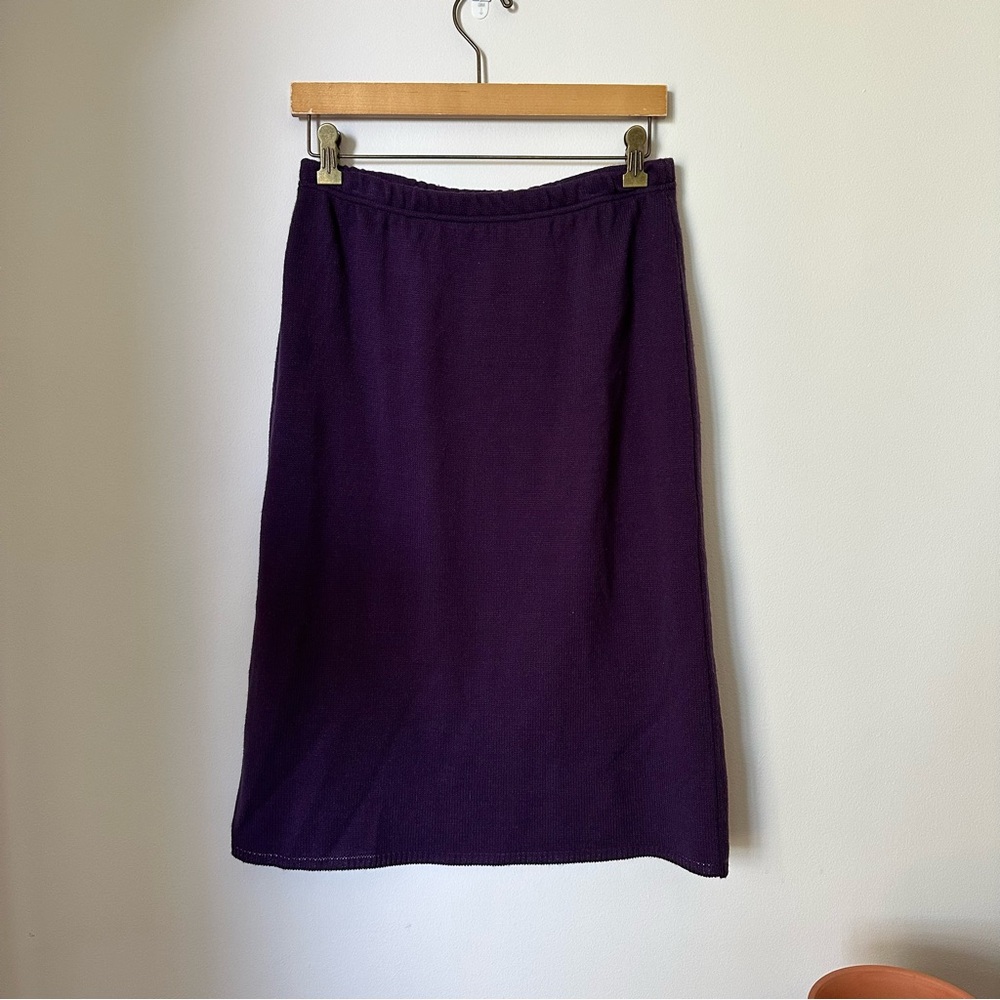 3 for $20 ✨ Vintage Knit Royal Purple Midi Skirt